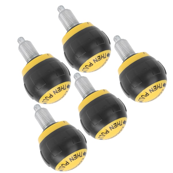 5kpl 50x45mm Fitness Pop Pull Pin Nupin vapautus synteettinen pahvi Kahva Harjoitusvaratarvike M16Musta ja keltainen