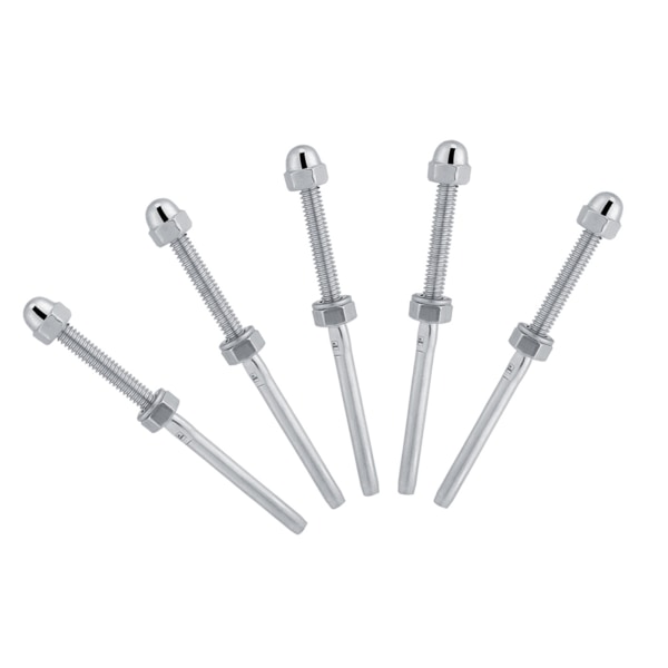 10 stk rustfritt stål gjengede strammeender for 1/8" kabelrekkverkssystem
