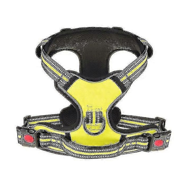 Ingen-dra Hundesele Polstret Justerbar Vestsele for Store Hunder Trening Eller Gåing Zekai Grønn 75-105CM