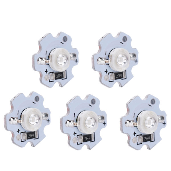 25 st 5V LED-chips 200LM 3W LED-lampor med hög effekt för DIY-belysningsarmaturer UV-ljus 395-400NM