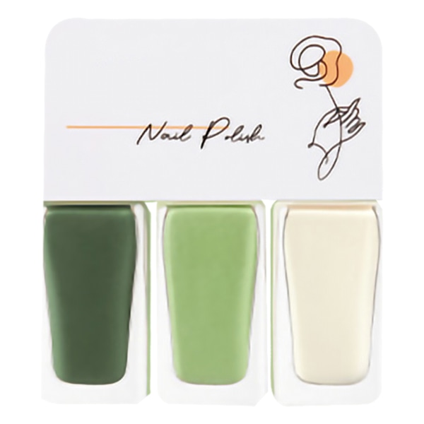 3-pack nagellackset på vattenbasis för kvinnor, lätt att ta bort, snabbtorkande nagellack för dejting, halloweenfest T11