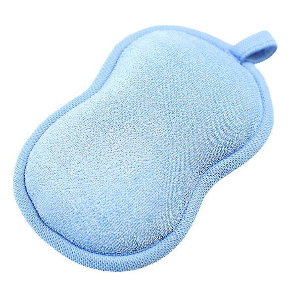 Bambu Babybadsvamp - Ultra Mjuk & Absorberande - 3-pack - Blå Grön-Rosa