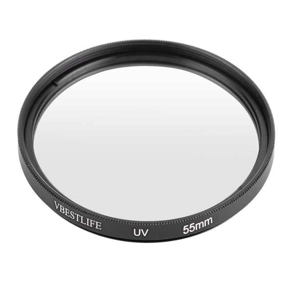 Ultratynn UV-filterlinsebeskyttelse for DSLR-kameraer 55 mm 55mm