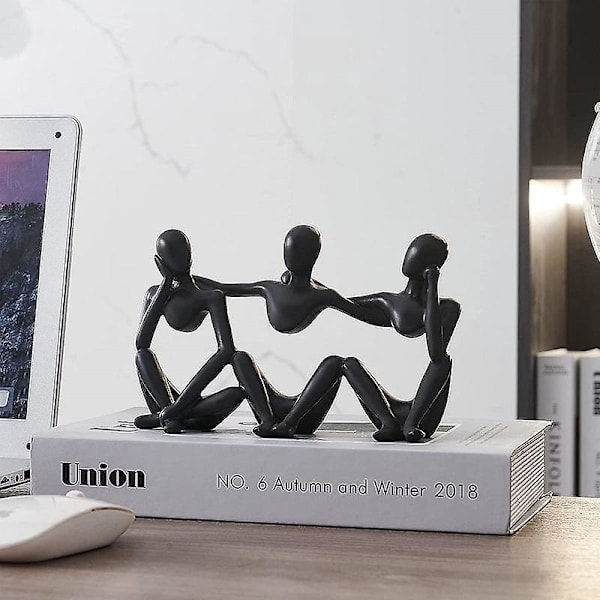 Abstrakt Bästa Vän Staty - Modern Dekoration för Hem eller Kontor, Samlarfigur - Perfekt Present