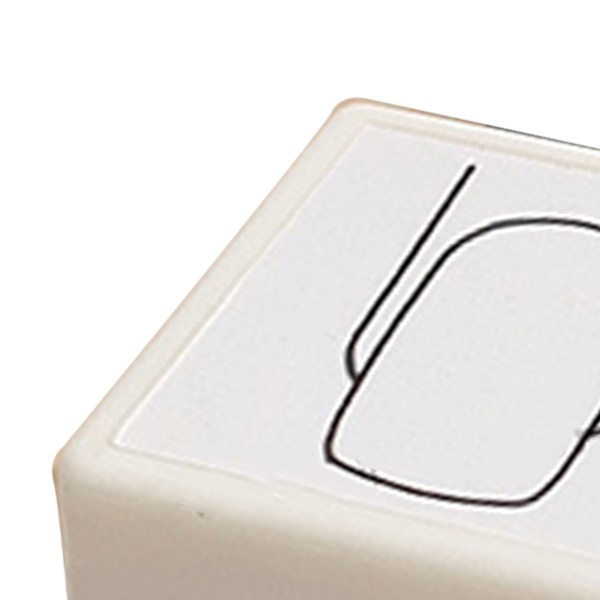 Neglemønsterstempel Smukt, sart, sart, bærbart øvestempel til øvning af firkantede negle