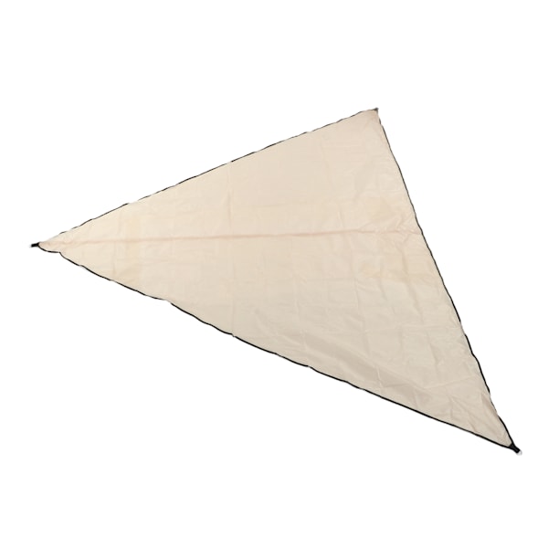 Canopy Canvas Rustfrit Stål 4x4x4m Trekant Baldakin med 3 Reb for Gårdsplads Græsplæne Have Hvid