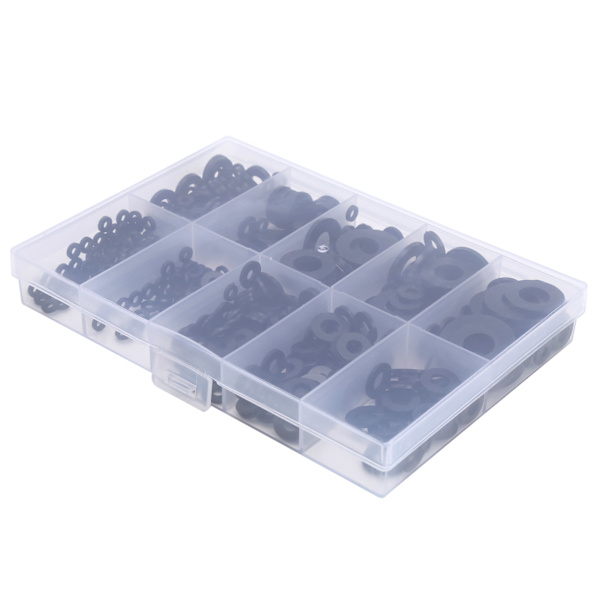 500 stk Nylonskiver Sort pakningssæt Industrielle forsyninger M2 M2.5 M3 M4 M5 M6 M8 M10