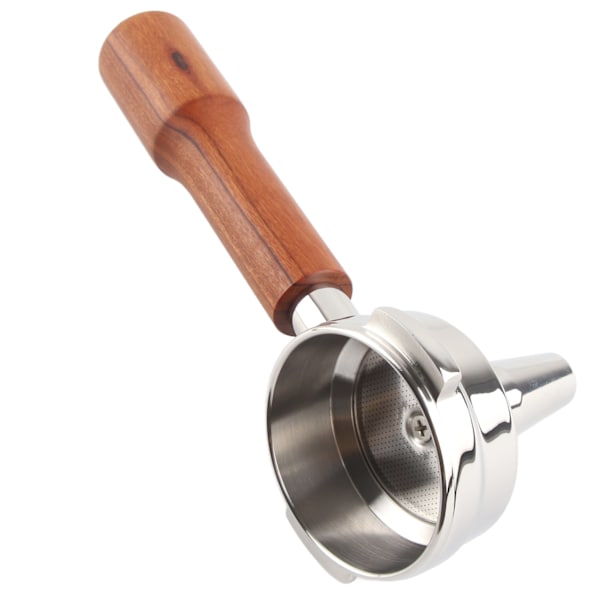 58mm Portafilter Yhden Pään Uutto Massiivipuukahva Ruostumaton Teräs Tee Kahvi Portafilter C1 Tyyli Ruusupuu