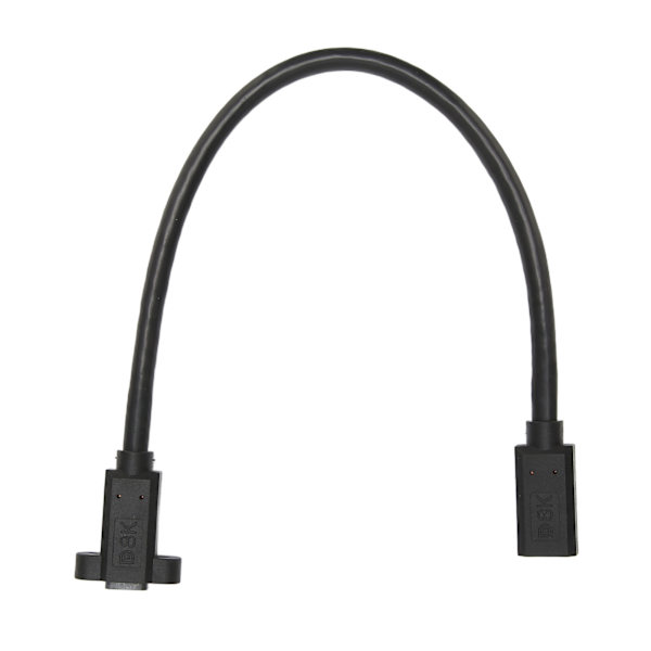 Mini DP til Mini DP-adapter Lille bærbar 8K Mini DP til Mini DP-testforlængerkabel til computer med fastgørelsesskruehuller