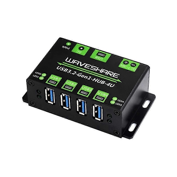 USB3.2 HUB 4U Udvidet 4-vejs USB 3.2Gen1 Interface 5Gbps Industriel HUB Adapter Kompatibel med MacOS