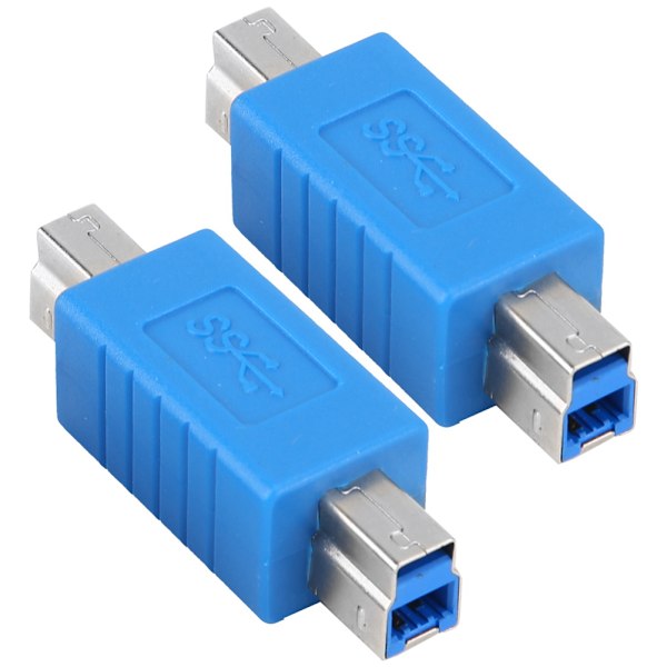 USB3.0 Typ B Hane till 3.0 Typ B Hane Blå Superspeed Data Transmission Adapter Converter