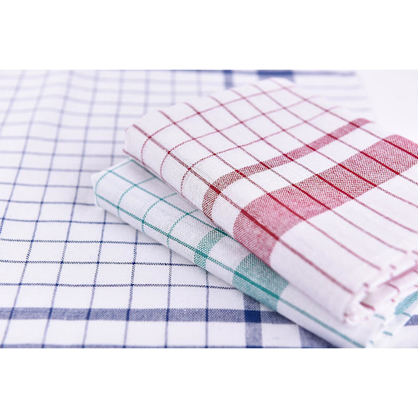 Comptoir du Linge Valkoinen puuvillainen keittiöpyyhe 10 kpl pakkaus 70 x 50 x 0,5 cm