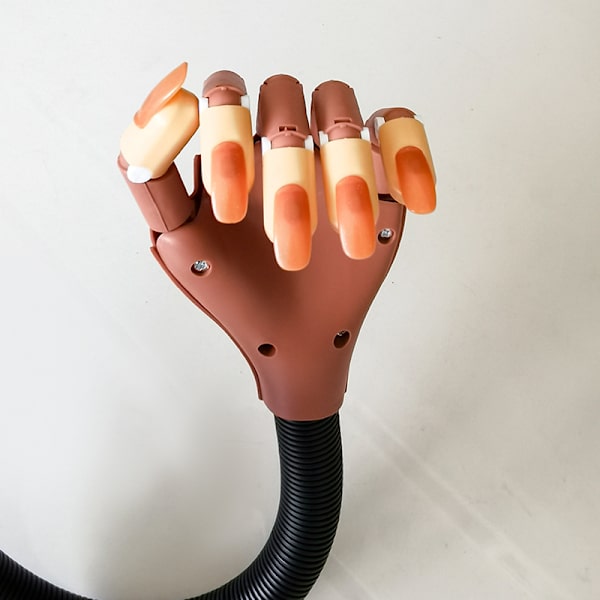 Nails Training Hand Flexibel rörlig DIY Nail Art Fake Model Händer för nybörjare manikyr