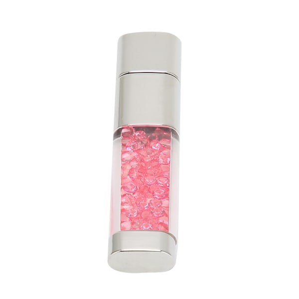 U Disk Unik Bærbar USB 2.0 Høyhastighets Lagringsoverføring Les Data Flash-stasjonRose Red Diamond 16GB