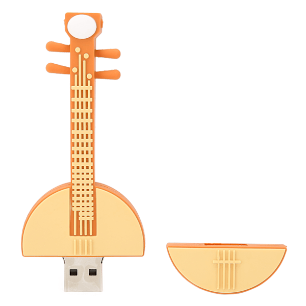 Lute Appearance USB Stick Datatransport Opbevaring USB Flash Drive Computer Tilbehør 128GB
