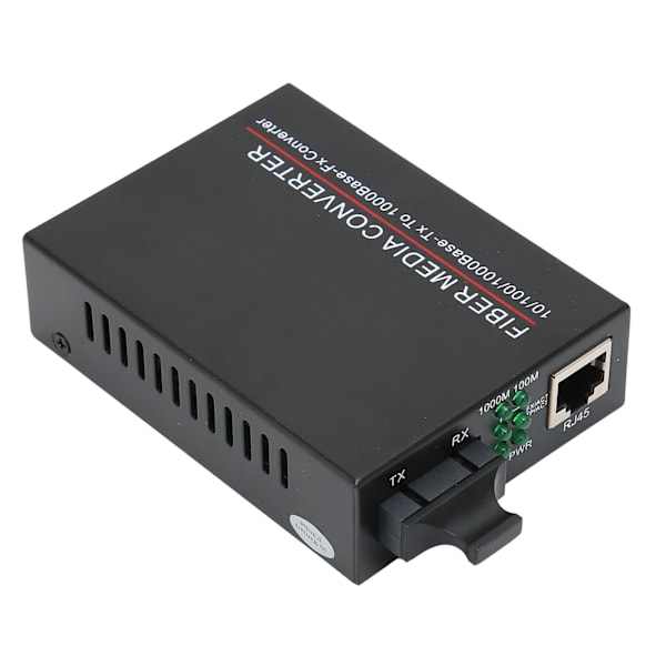 Fibersender/mottaker TBCMC3602ED20 20km/SC/1310nm RJ45 fiberoptisk ruter 100240V(EU-plugg)