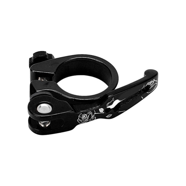 VIARON Aluminiumlegering MTB Cykelsadelstolpeklämma Snabbfrigörande Sadelstolpeklämmor 31,8 mm Svart