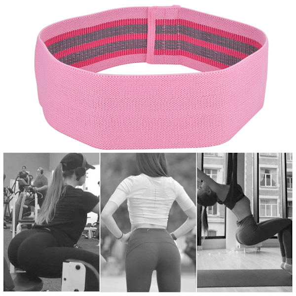 Fitness motståndsband höft squat övning loop träning gym utrustning för män kvinnor rosa medium motstånd