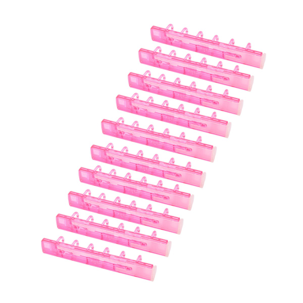 10 stk. Bindekamme ABS 6 Huller Binderinge til Lærer Studerende Dokument Notebook Fremstilling Pink