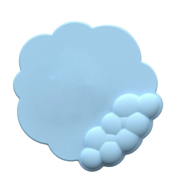 Cloud Musematte Håndleddsstøtte Memory Foam Forhindrer Glidning Ergonomisk Håndleddsstøtte for Datamaskin Bærbar PC Spill Blå