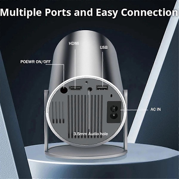 Projektor 4K Android 11 Wifi6 Bluetooth 5.0 260 ANSI Lumen EU-kontakt