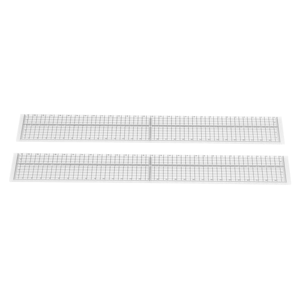 2 stk linjal klar skala tykk DIY quilting søm grafisk design dekkant linjal