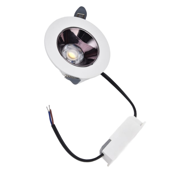 3,5 tommers 7W LED Downlight 220V Trykkstøpt Aluminium Innfelt Taklampe for Soveromdekorasjon