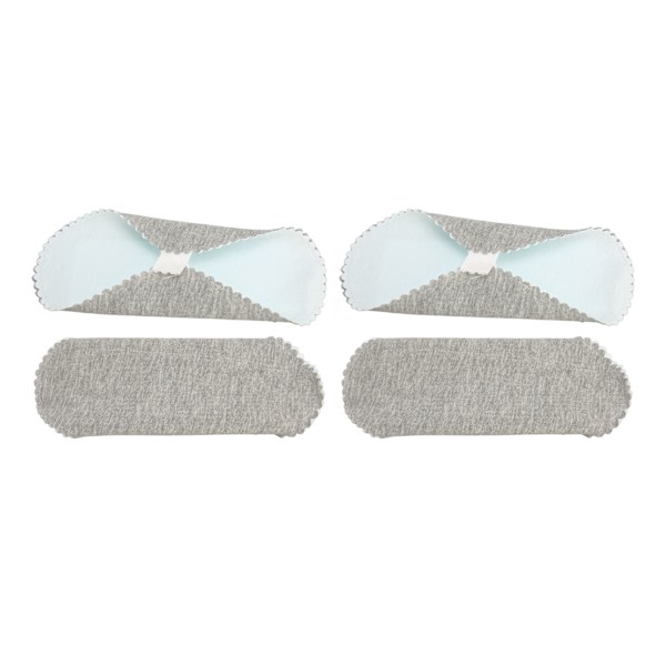 4 stk Gjenbrukbare Mens Pads Vaskbare Kvinnelige Pads Lekkasjefrie Vanlig Absorpsjon Pustende for Kvinner S 18.5x13.5cm / 7.28x5.31in