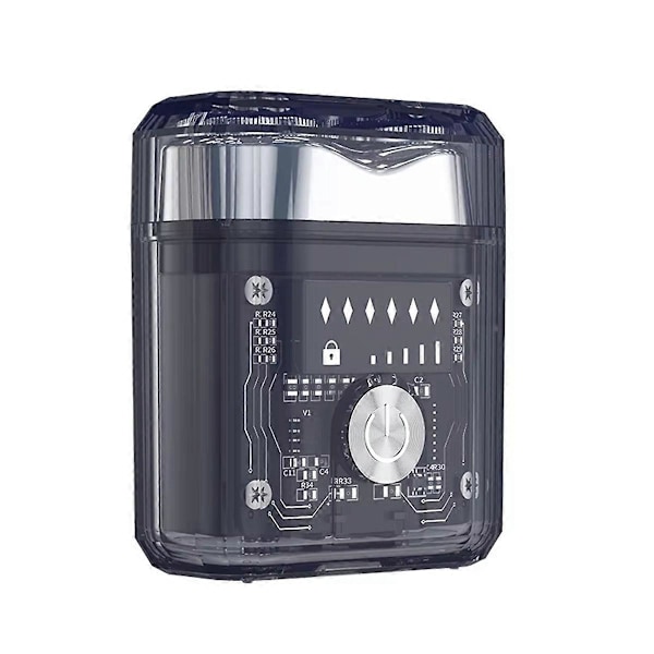 Ny Elektrisk Rakapparat Mini Transparent Tvåvägsrakapparat Portabel A