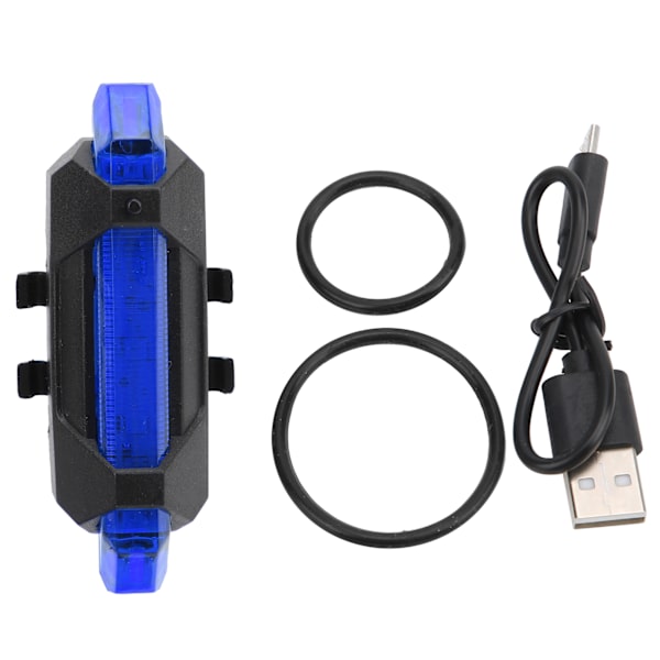Sykkel 918 Baklys USB-lading Nattkjøring Sikkerhetsadvarsel Lys Utendørs LED Lyseblå
