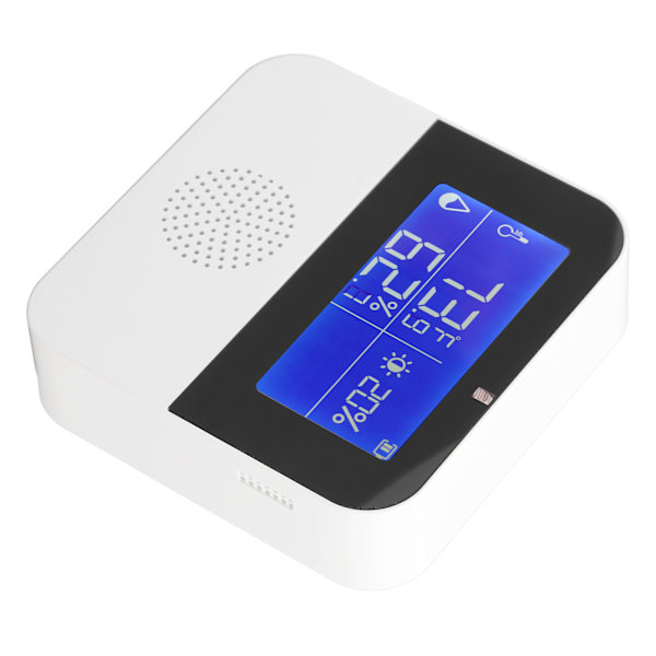 WiFi-fuktighets- och temperatursensor med hög noggrannhet, smart termometer och hygrometer med 2,9-tums LCD-skärm