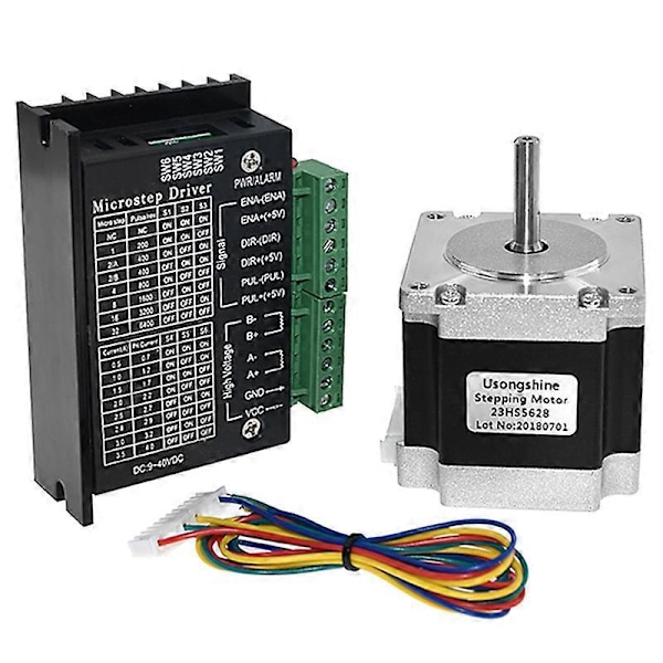 Nema 23 23HS5628 Askelmoottori 57 Moottori 2.8A Ohjaimella (6.35MM)