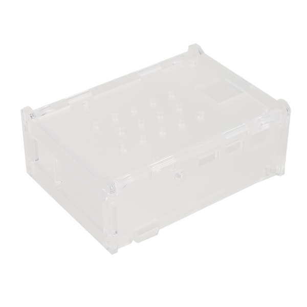 Akrylhus med 5V kylfläkt 3 kylflänsar kamerahållare monteringshål för Raspberry Pi 4B