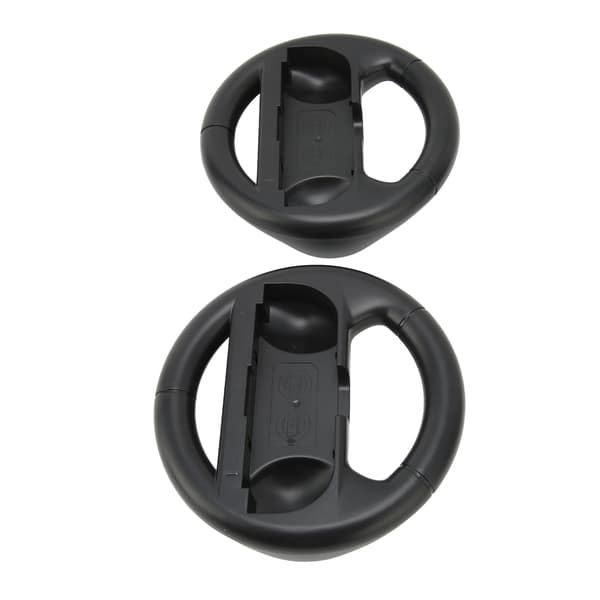 2 stk rattkontroller bærbart racingspilltilbehørsett for Switch Svart