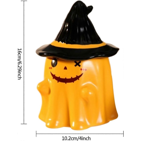 Halloween Kahvimuki, Halloween Aave Uutuus Kahvimuki, Suloinen Noitahattu Aavekuppi Kotiin Toimistoihin Halloween Koristeet keltainen