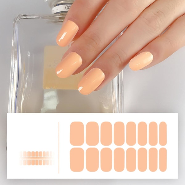 Solid Color Gel Nail Polish Wraps - Full Coverage1