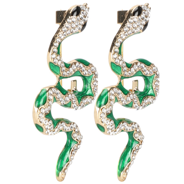 2st Snake Brosch Legering Unisex Kvinnor Män Djurdesign Brosch Badge Bag Skjorta Lapel Pin