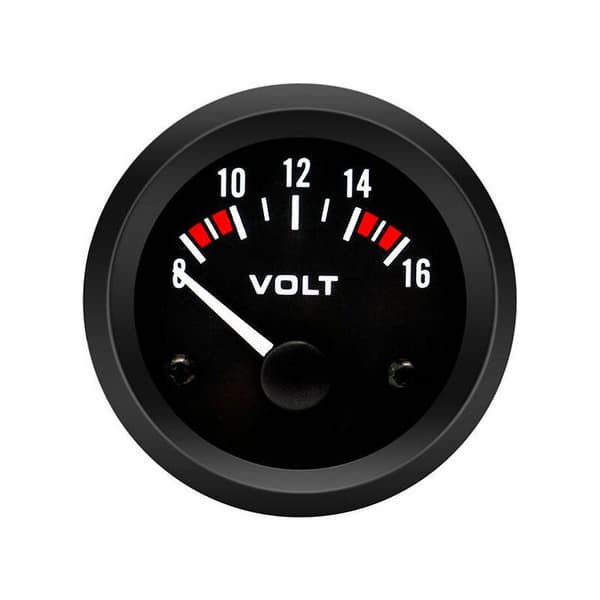 Voltmeter Volt Måler BX100007 52mm/2in Voltmeter Måler (8-16V) bil voltmeter måler + universel 12v voltmeter