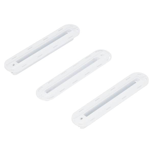 3 st/set Surfbräda Roder Groove Plast Fenad Box Plug Fen Plug Bas med Skruvar Vit