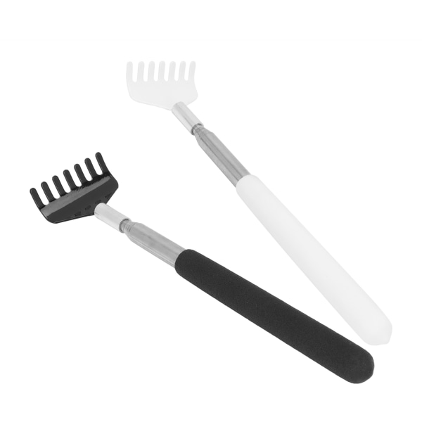 2 Stk Back Scratcher Massager Bærbart teleskopisk skrabeværktøj i rustfrit stål