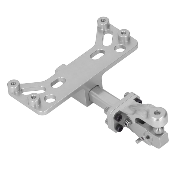 RC-perävaunun koukku, alumiiniseos, säädettävä perävaunun vetokoukun kiinnike SCX6 1/6 RC-autoon, hopea