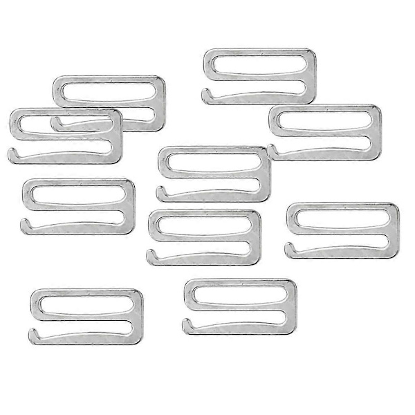 2 x 10 st Legering Ersättning BH Band Glidkrokar Fig 9 Underkläder Justerare 25mm-