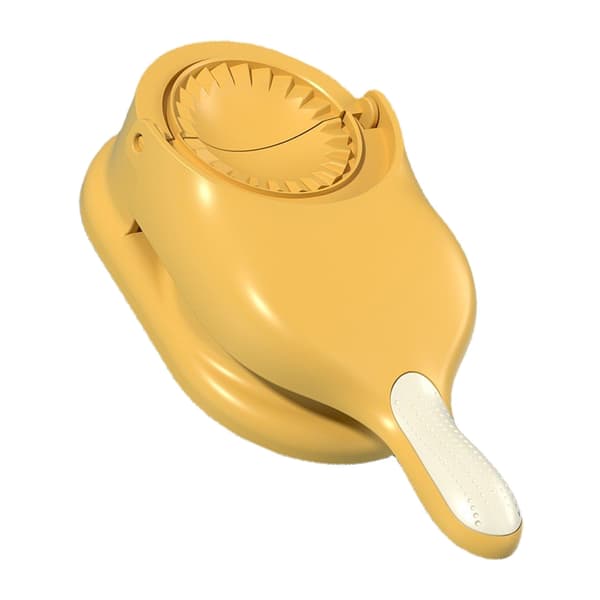 Dumpling Maker PP Manuell Dumpling Skin Maker Formpressmaskin DIY-verktyg för hemköket Gul