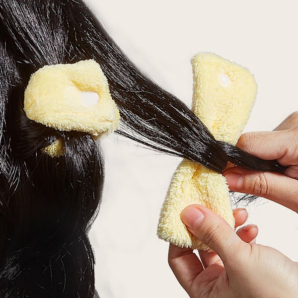 6 stk. Varmefri hårrullere Plyshårruller Fluffy Bølget hårrullere Hårpleje DIY-hårstylingværktøjer