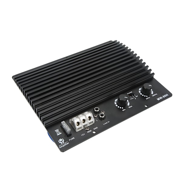 12V 1000W Bil Subwoofer Effektforstærker Bluetooth 5.0 Bred Frekvens Varmeafledning Bærbar