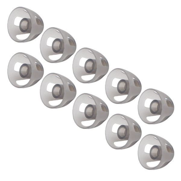 10 st Hörapparater Dome Soft Open Domes Black Layer Replacements Öronsnäcka för äldre Hörselskada PeopleMedium 8mm/0.31in
