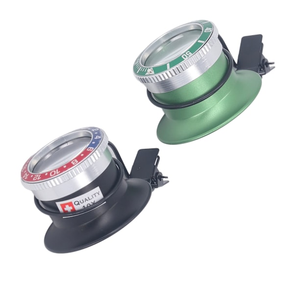 2 st Clip On Eyeglass Magnifier Mini Hands Free HD Förstoringsglas Verktyg för Klockreparation 10X