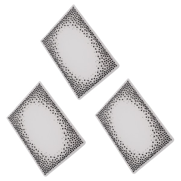 3 st präglingsmappar plastmaterial konkav konvex texturmallar för DIY-inbjudningar pappershantverk