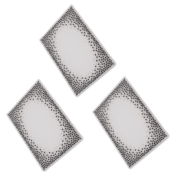 3 stk. Embossing-mapper i plastmaterial, konkav-konveks teksturmaler for DIY-invitasjoner, papirhåndverk