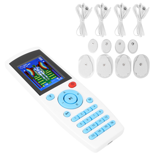 EMS TENS muskel stimulator enhet maskin 16 lägen puls massager för naturlig smärtlindringsterapi 110‑240VAU-kontakt